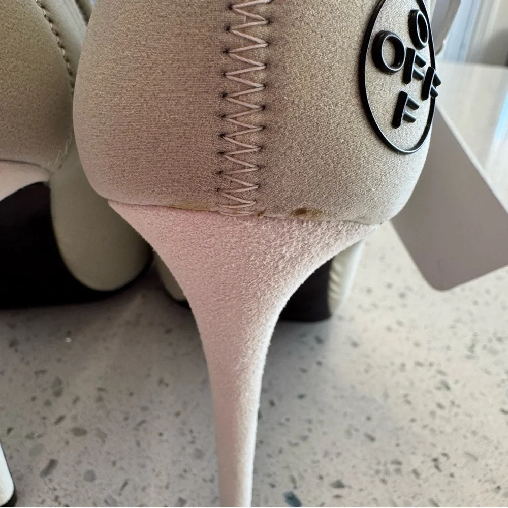 Off-White Women's White Heels - Picture 8 of 16